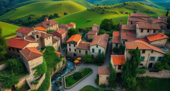 verstecktes italienisches Dorf Zeitanhalt