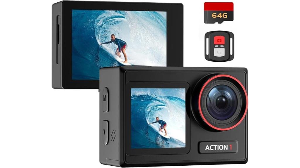 high resolution waterproof action camera