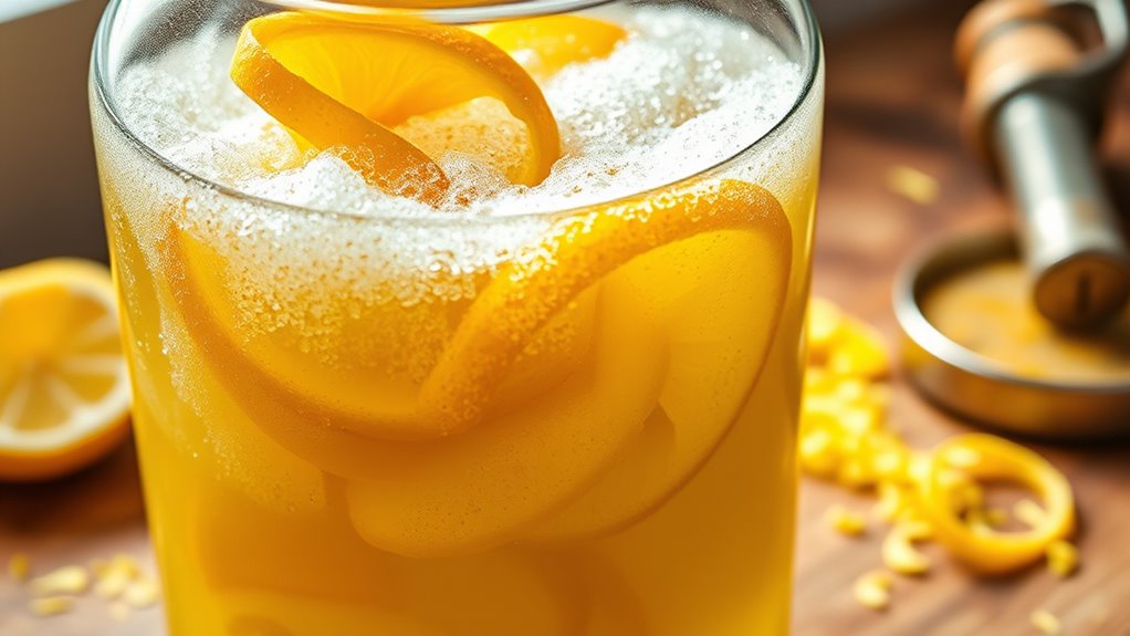 Hausgemachtes Limoncello-Fermentationstrick