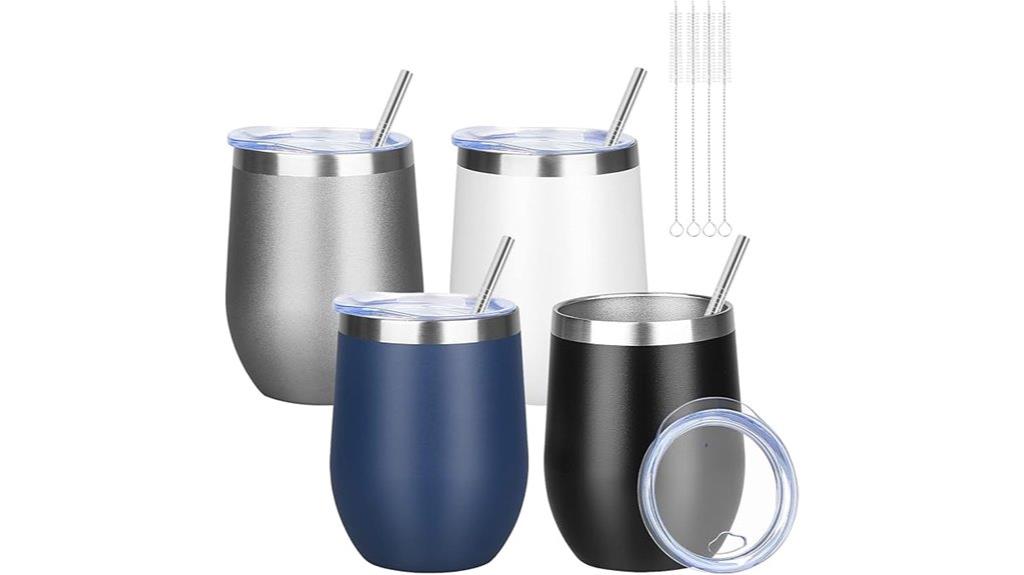 insulated wine tumbler set