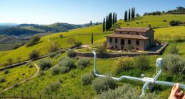 Italienisches Landleben Grauwasserwiederverwendung