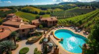 Italienischer Wein Spa-Rückzugsort