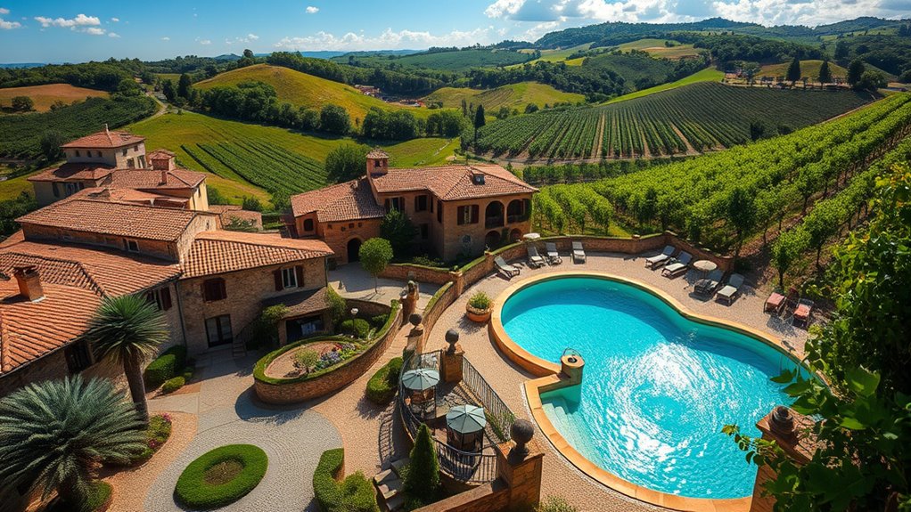 Italienischer Wein Spa-Rückzugsort