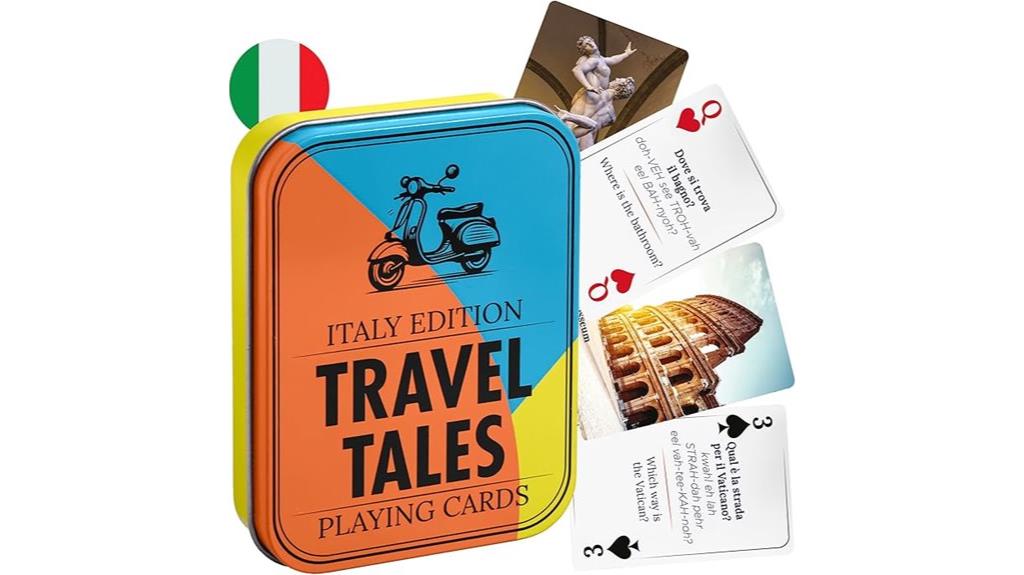 italy travel phrase cards