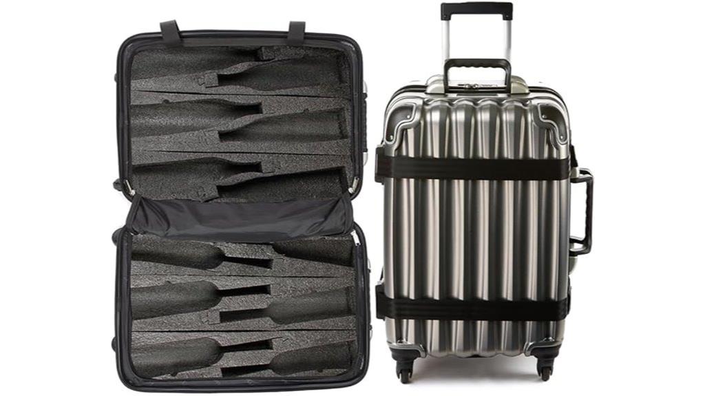 large 12 bottle wine suitcase