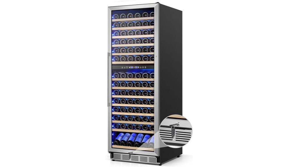 large 180 bottle wine cooler