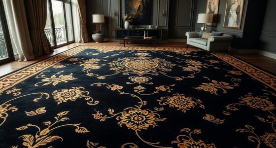 luxury black gold silk rugs