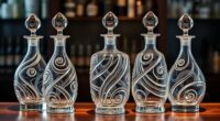 luxury hand blown crystal decanters