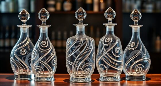 luxury hand blown crystal decanters