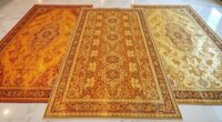 luxury metallic silk carpets