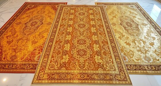 luxury metallic silk carpets