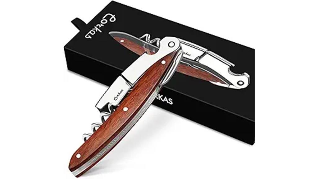 luxury rosewood corkscrew