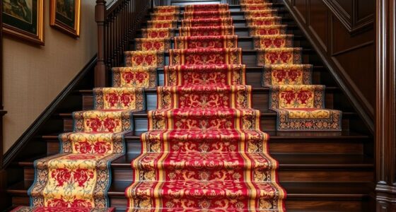 luxury silk stair runners