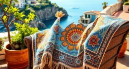 mediterranean inspired cozy throws