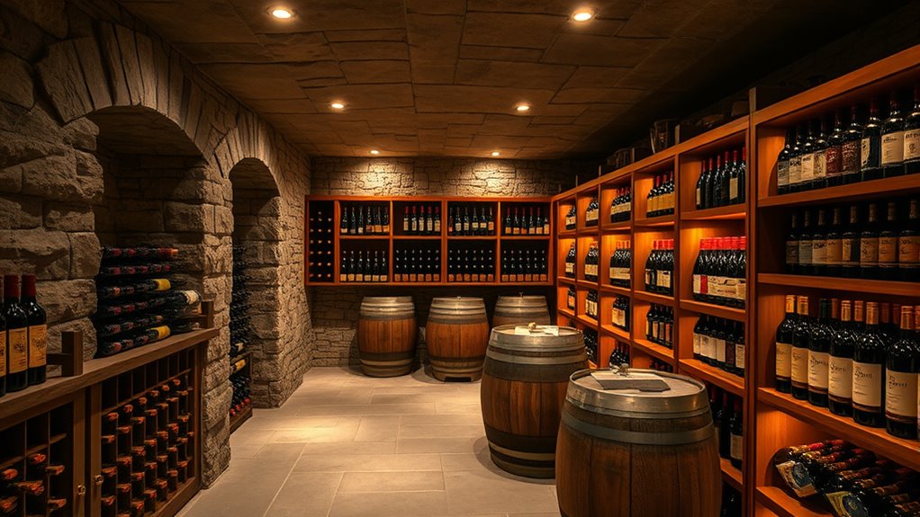 optimale Weinkellerumgebung