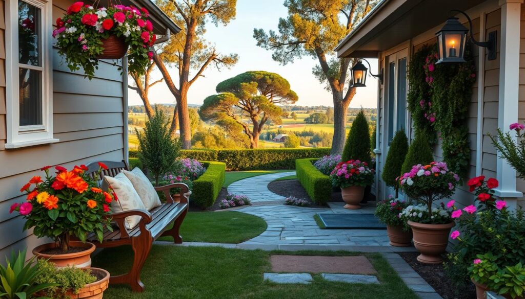 outdoor decor enhancing curb appeal
