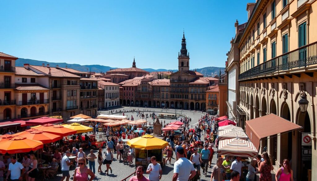 peak season tourism in Spain