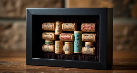 personalized wine cork displays