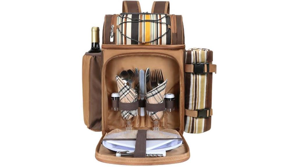 picnic backpack with cooler