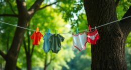 portable quick drying clotheslines
