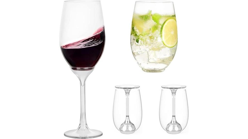 reusable foldable plastic glasses