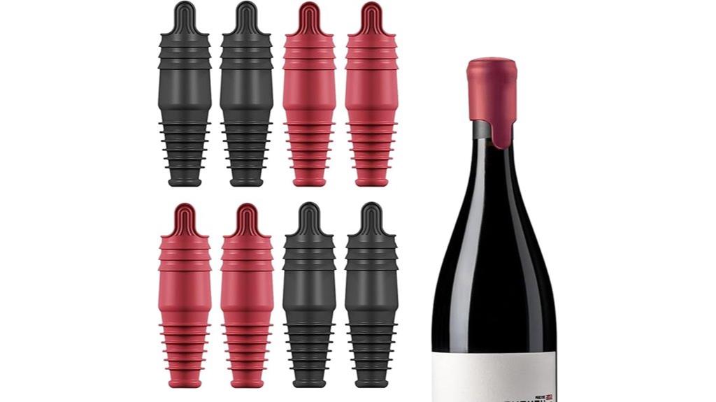 reusable silicone wine stoppers