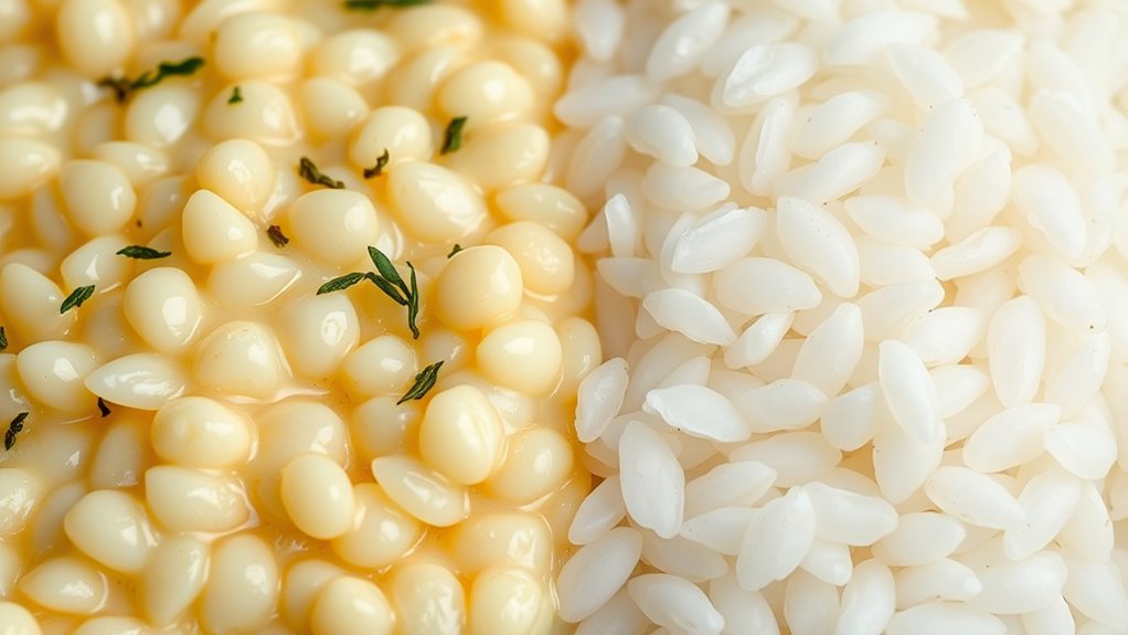 Risotto versus einfacher Reis