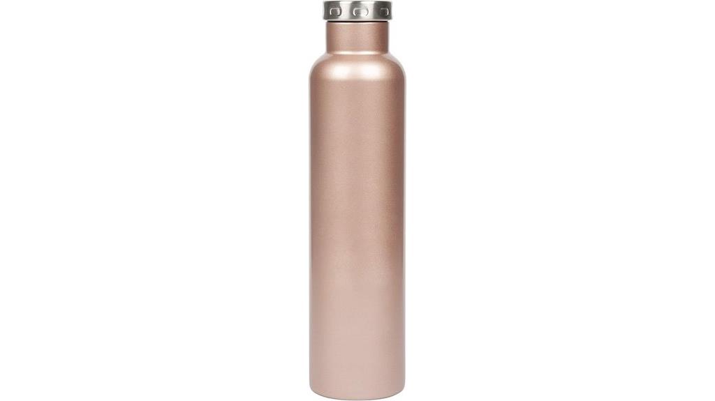 rose gold 750ml water bottle