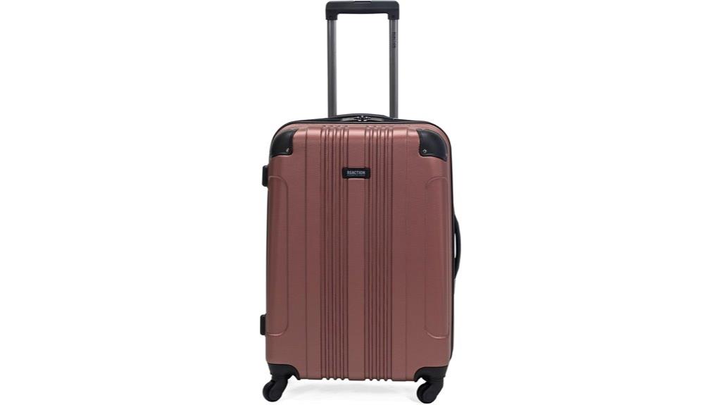 rose gold spinner luggage