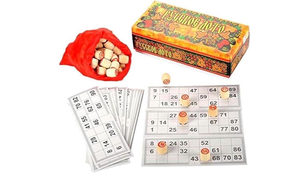 russian lotto bingo set