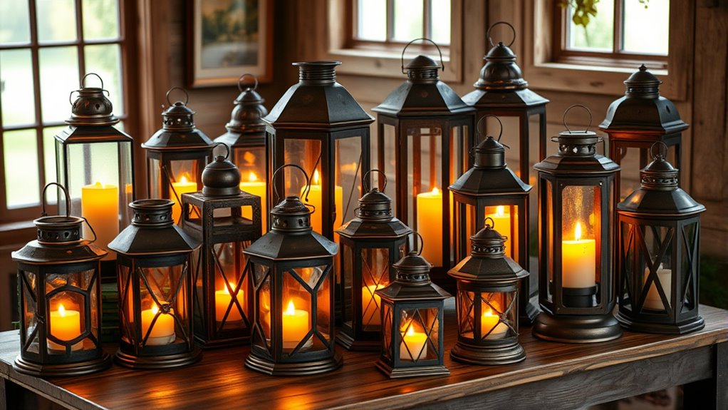 rustic farmhouse lantern collections