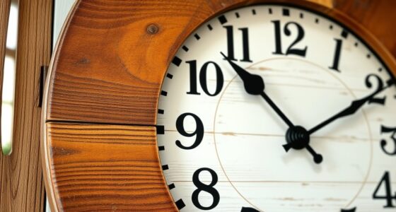 rustic reclaimed wood clocks