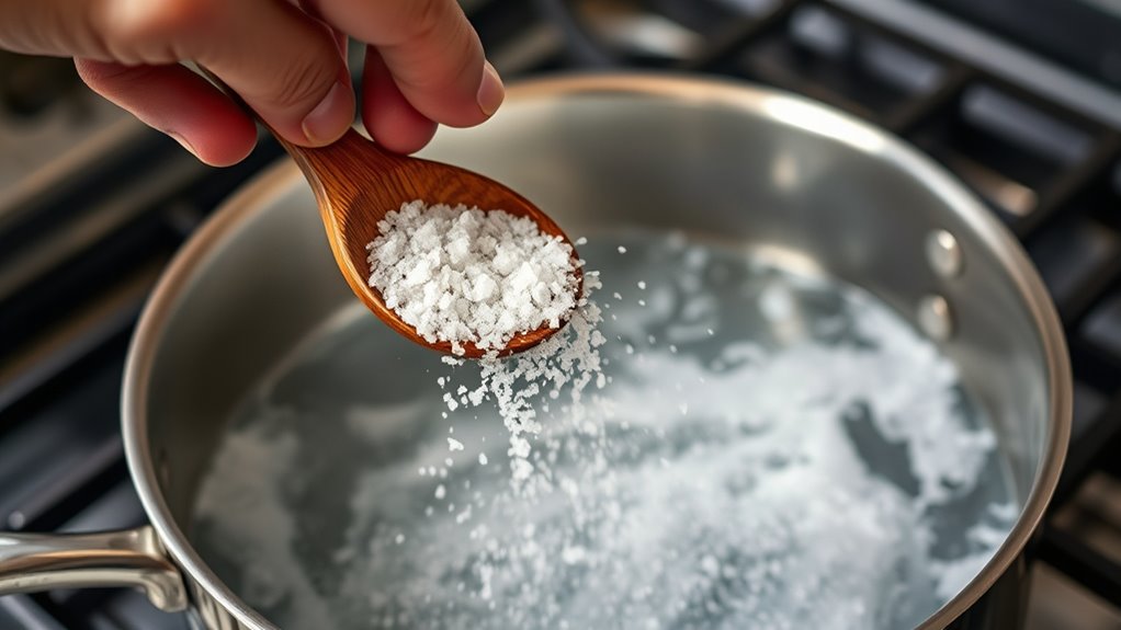 Salz verbessert den Geschmack von Pasta