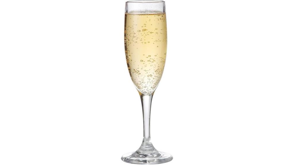 set of four bpa free champagne glasses