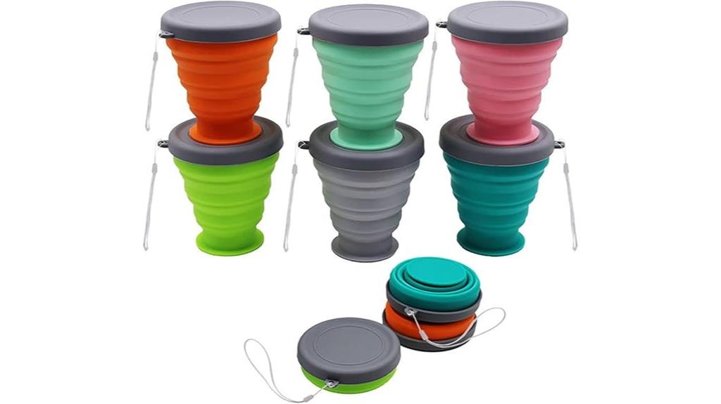 silicone collapsible cup set