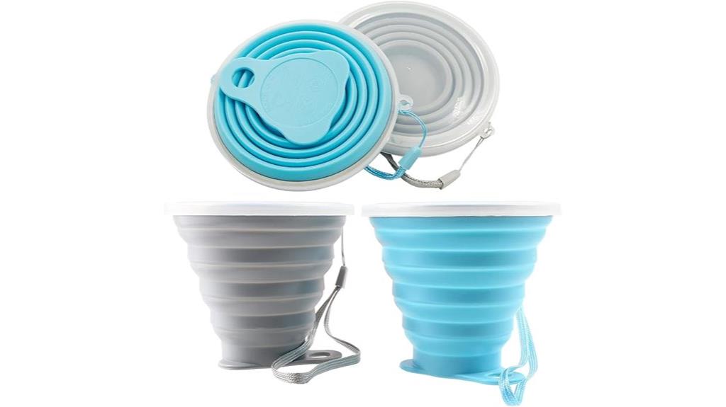 silicone collapsible travel cups