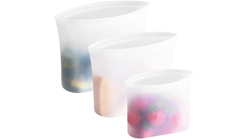 silicone food bag set