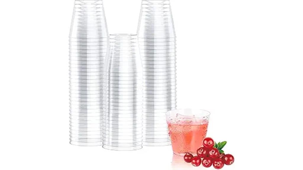 small plastic shot glasses