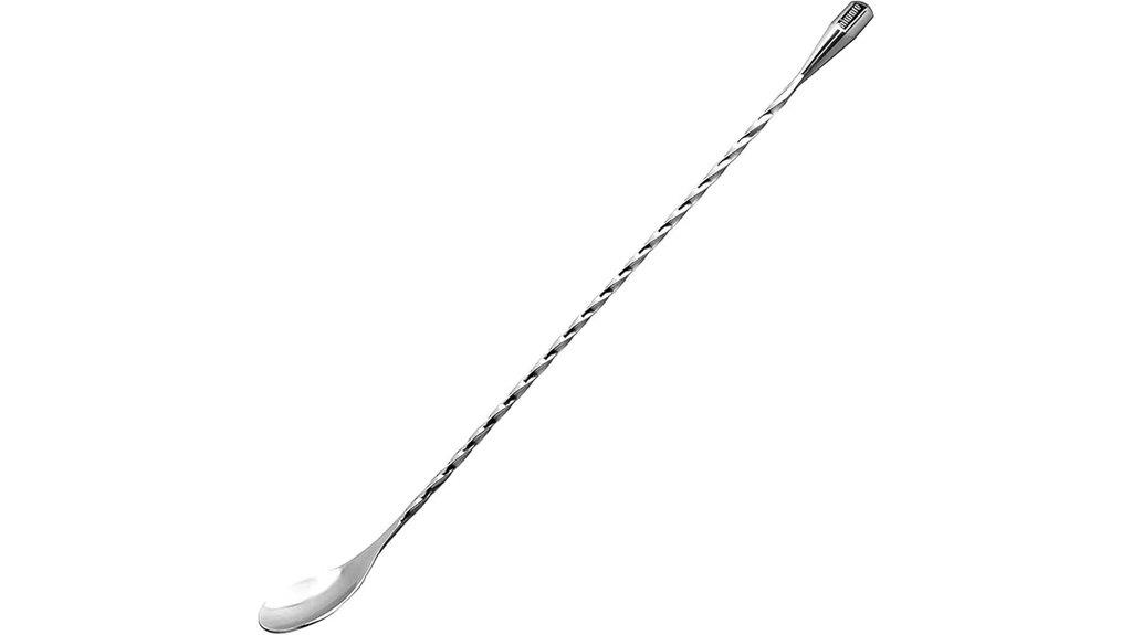 stainless steel mixing spoon