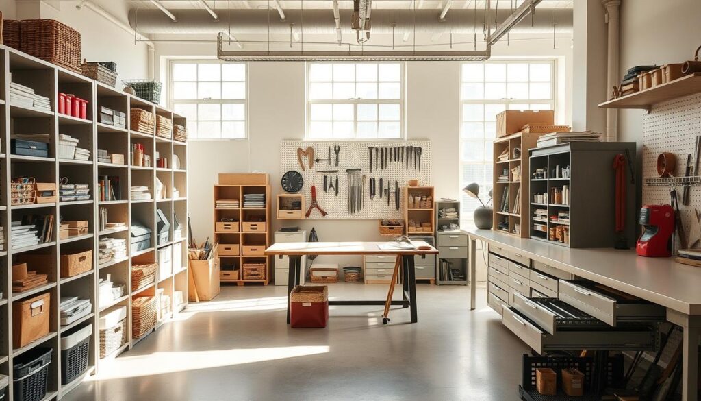 storage hacks for studio organization