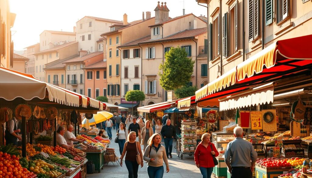 street vendors in Italy