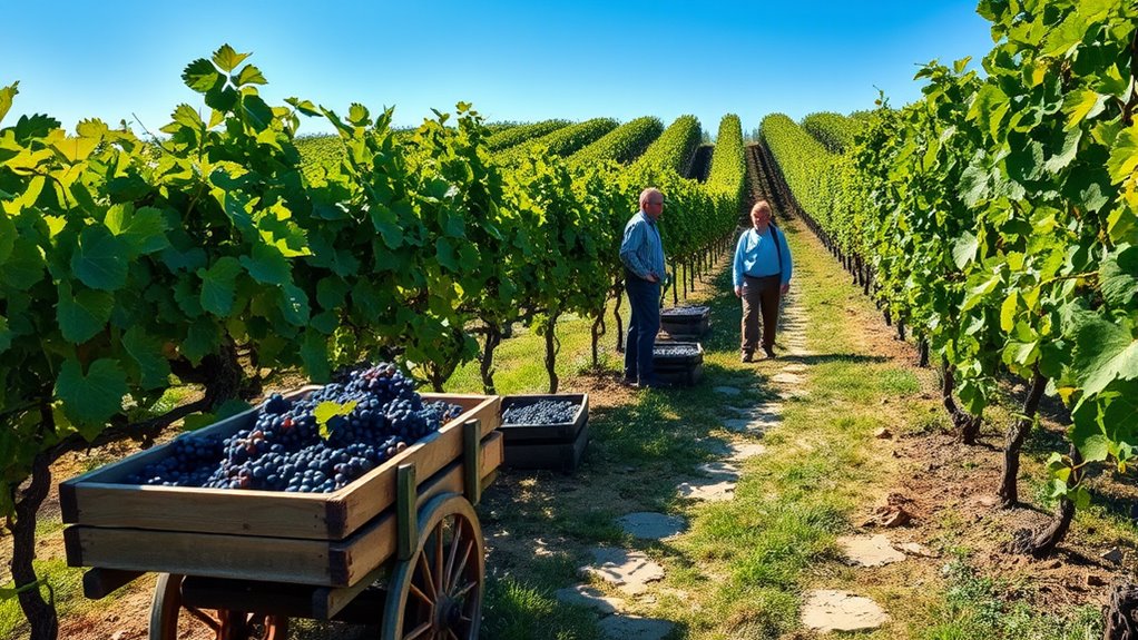 Unterstützung des lokalen nachhaltigen Weinbaus