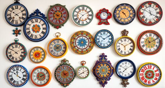 top italian ceramic wall clocks