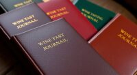 top leather wine journals