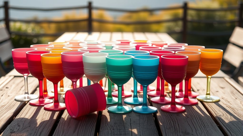 top portable silicone wine glasses