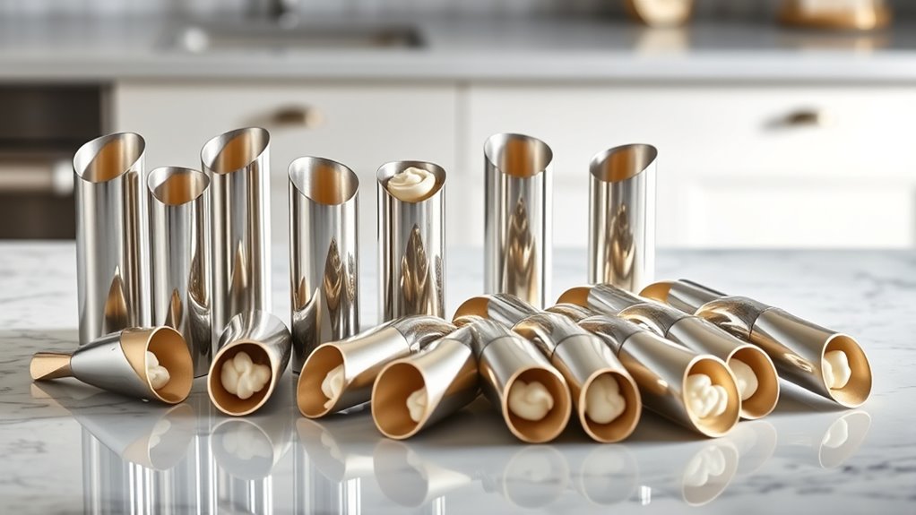 top stainless steel cannoli molds