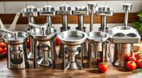 top stainless steel food mills