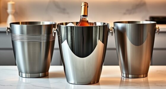 top stainless steel wine chillers
