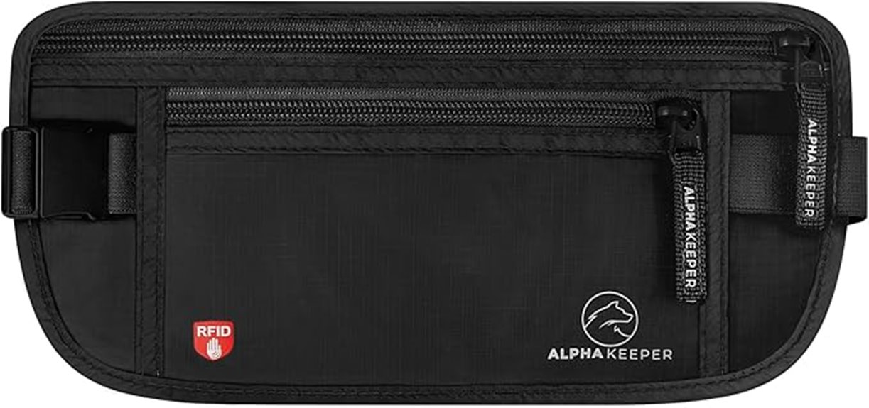 travel money belt with rfid