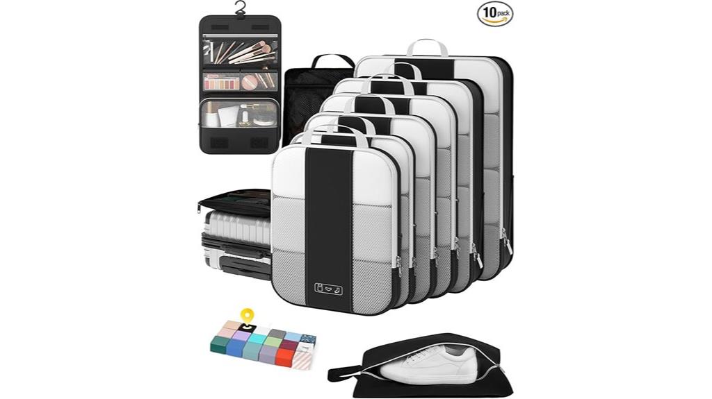travel packing cube set